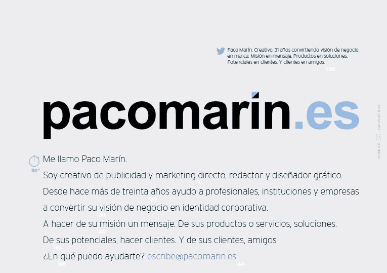 Elevator pitch de Paco Marín; slide de la servantclass sobre "Cómo ser un Buen Cliente”.