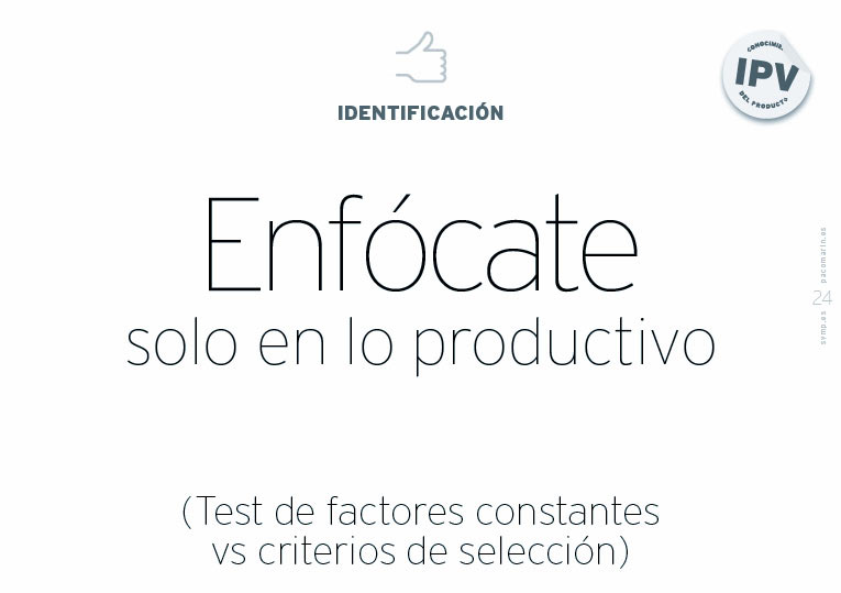 Test de factores constantes vs. criterios de selección laboral; slide de la servantclass de Paco Marín sobre "Cómo ser un Buen Cliente”.